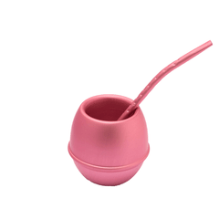 Mate adonizado con bombilla en el mismo tono (varios colores) - comprar online