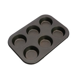Molde teflon muffin 6 unidades