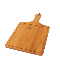 Tabla madera cuadrada con asa