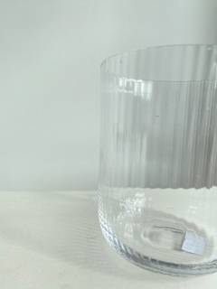 Vaso de vidrio rayas x 6 un - comprar online