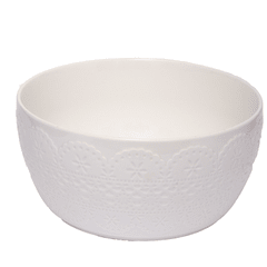 Bowl blanco blonda Porcelana grande