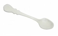 Cuchara plastica blanco perlado 14cm