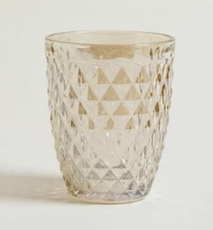 Vasos diamante champagne x 6