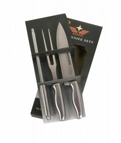 Set asado cuchillo + Chiara + tenedor