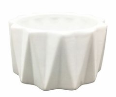 Maceta ceramica blanca