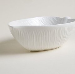 Bowl porcelana hoja 26x17 cm - comprar online