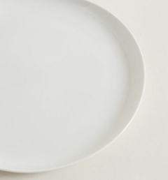 Plato playo porcelana liso 26cm - comprar online