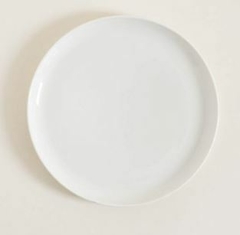 Plato postre porcelana liso 21cm