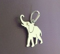 Pingente Elefante com Strass Em Aço 316l Inox Corte A Laser - comprar online