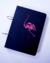 Caderno A5 MDF Argolado - Coleção Flamingo