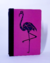 Fichário A5 MDF Encadernação Midori - Coleção Flamingo - Atitude Terra