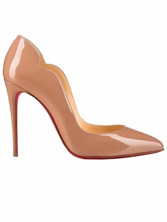 Scarpin recorte Nude Verniz - comprar online