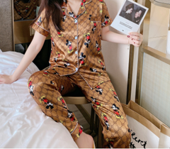Pijama feminino Cetim manga curta - comprar online