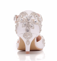 Sapato noiva strass fivela princess - comprar online