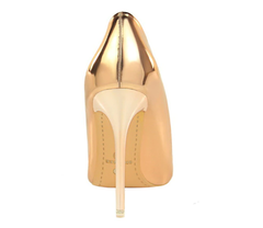 Sapato de Noiva Scarpin Dourado Verniz - Lys Shoetique
