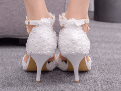 Sapato de noiva com renda - Lys Shoetique