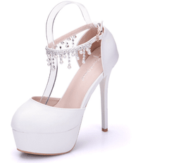 Sapato de noiva com salto 15cm e meia pata - comprar online