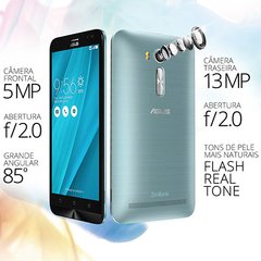 Smartphone Asus Zenfone Go Live DTV ZB551KL 16GB, Tela 5.5", Dual Chip, Câmera 13MP, 4G, TV Digital, Android 5.1 e Processador Quad Core - comprar online