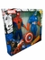 Muñeco Capitán America + Spiderman 23 cm en caja - Cod. 11164