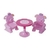 Mesa y silla rosa Rondi - Cod. 25005 - comprar online