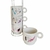 Taza Apilable Plumas x4 - Cod. 39096