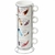 Pocillos Café Apilables Plumas - Cod. 39098