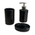 Set de baño porcelana negro 3 pcs. - Cod. 39120