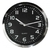 Reloj negro aluminio 25 cm - Cod. 39122