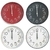 Reloj de pared PVC surtido 25 cm - Cod. 39135