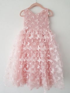 Pink butterfly dress