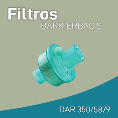 COVIDIEN - Filtro DAR / Cód. 350/5879 • Electrostático antiviral bacterial BARRIERVAC S
