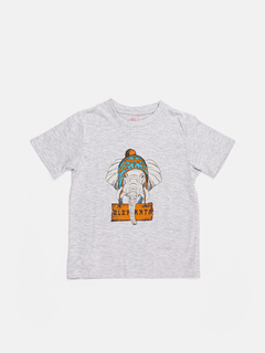 Remera Coyita Kids gris melange - comprar online