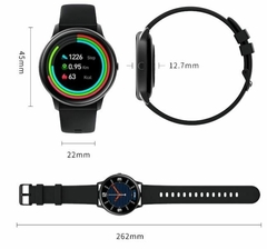 Smartwatch Imilab KW66 Smart Watch 1.28" caja 45.3mm de aleación de zinc black, malla black de silicona en internet