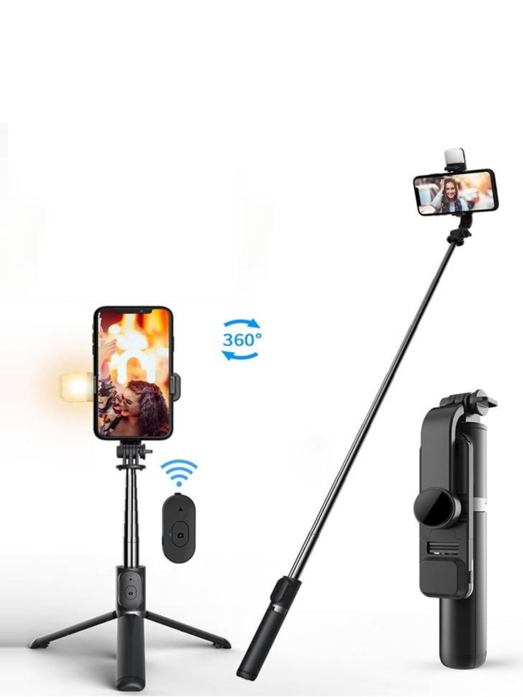 Palo selfie 2 en 1. Con mando por bluetooth