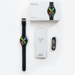 Smartwatch Imilab KW66 Smart Watch 1.28" caja 45.3mm de aleación de zinc black, malla black de silicona - InterdigitalCatriló SRL