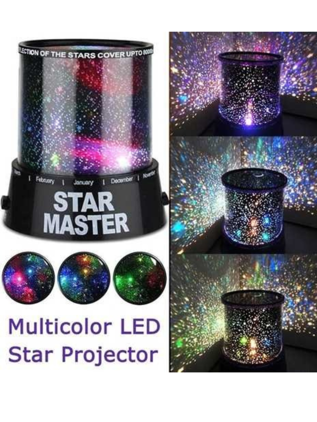 Lampara - Velador Star Master Proyector De Estrellas