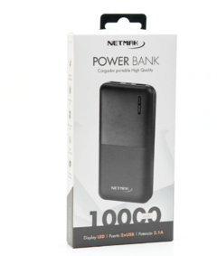 POWER BANK NETMAK NM-PB4 10000MAH MICRO/TIPO C 2 USB cargador en internet