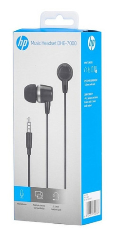 Auriculares Hp Dhe-7000 In Ear Con Mic Y Control De Volumen
