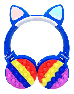 Auriculares Bluetooth Vincha Pop It Con Orejas Gato Niños AR-1370 - comprar online