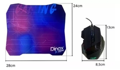 Combo Kit Mouse Y Mouse Pad Dinax gamer Dx-compad1 - InterdigitalCatriló SRL