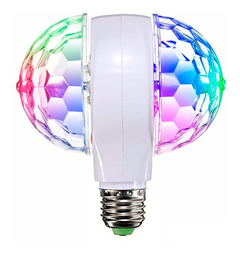 Lámpara Giratoria Doble Led Multicolor Boliche Fiesta Efecto - comprar online