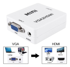 Conversor Activo Vga A Hdmi Full Hd 1080p Con Audio Adaptado