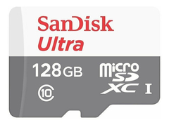 Memoria Micro Sd Ultra Sandisk 128gb Clase 10 Con Adaptador - comprar online