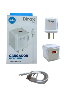 Cargador de celular (V8) Dinax 5.1A 220V CARGA RAPIDA - comprar online