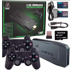 Consola de vídeo para juegos arcade DKD 4K Ultra HD integrada con 10000 juegos clásicos Retro (64 GB) con controlador inalámbrico dual para TV