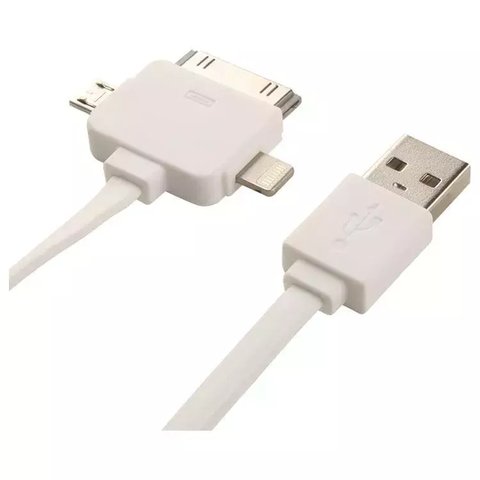 Cargador Usb Cable 3 En 1 Micro Usb Lightning Noga Ng-633 - comprar online