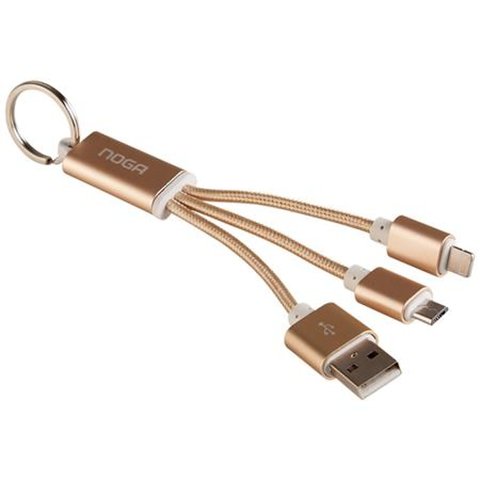 CABLE LLAVERO USB A MICRO USB Y PARA IPHONE NOGANET USB-K31