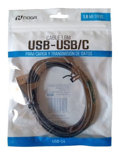 Cable Micro Usb Tipo C 1.8 Metros Noga c4 - comprar online