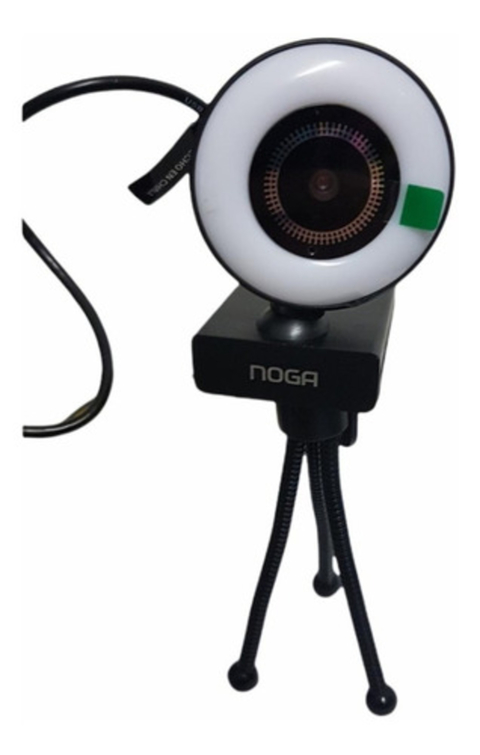 Cámara Web Noga Webcam Full Hd 1080p Micrófono Leds Trípode