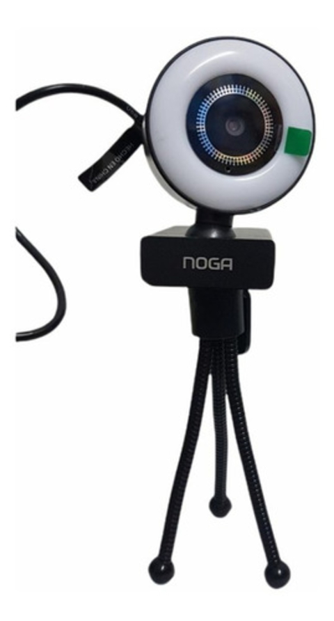 Cámara Web Noga Webcam Full Hd 1080p Micrófono Leds Trípode - tienda online